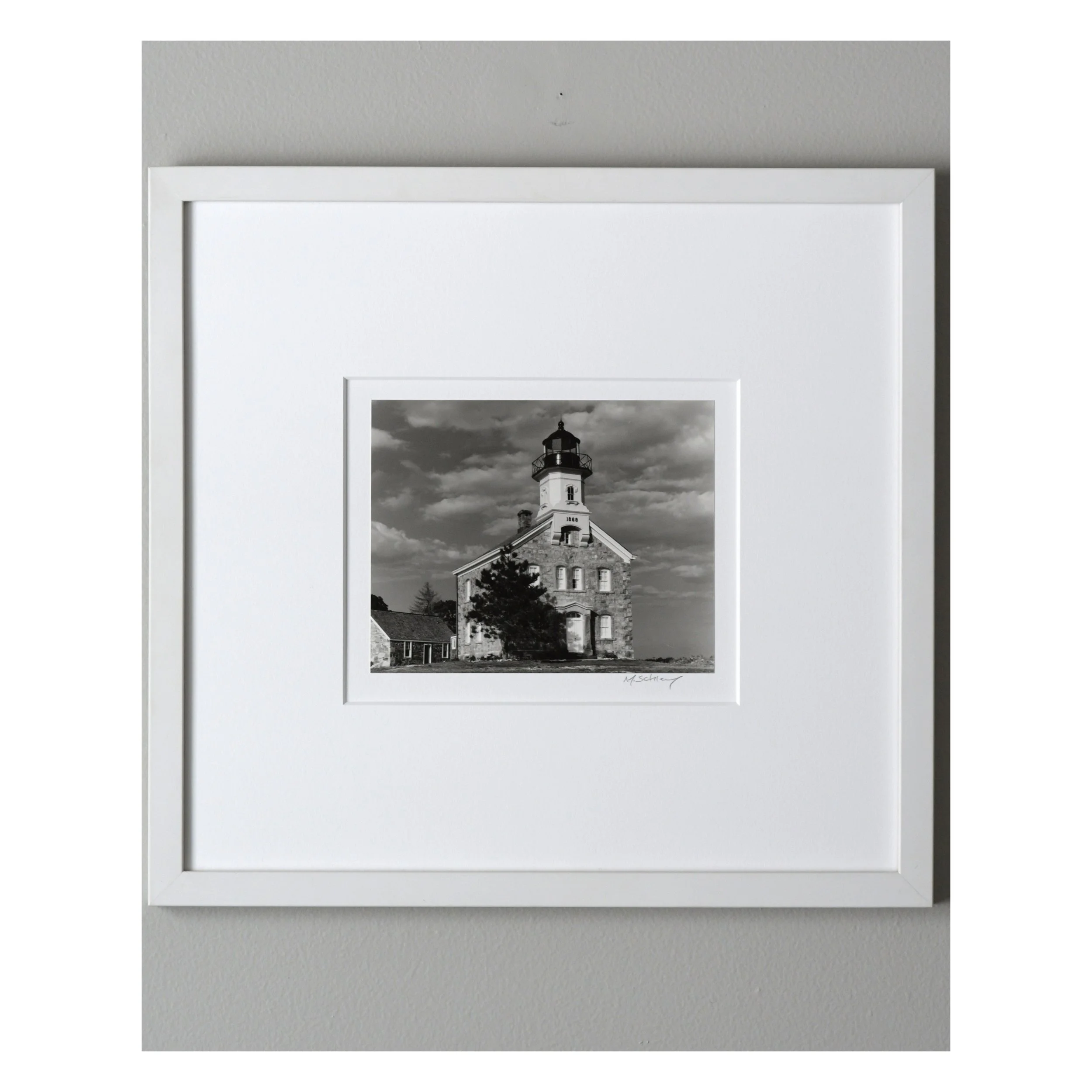 Original Silver Gelatin Print - Framed Photograph. Lighthouse