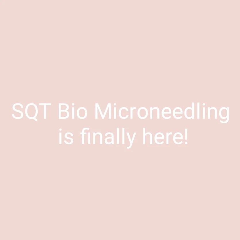 SQT Bio Microneedling is finally here! 
Very excited and busy working on my website. A new page will be added soon to tell you everything you need to know about this revolutionary treatment. Watch out for another announcement soon 

#sqtuk #sqtbiomic