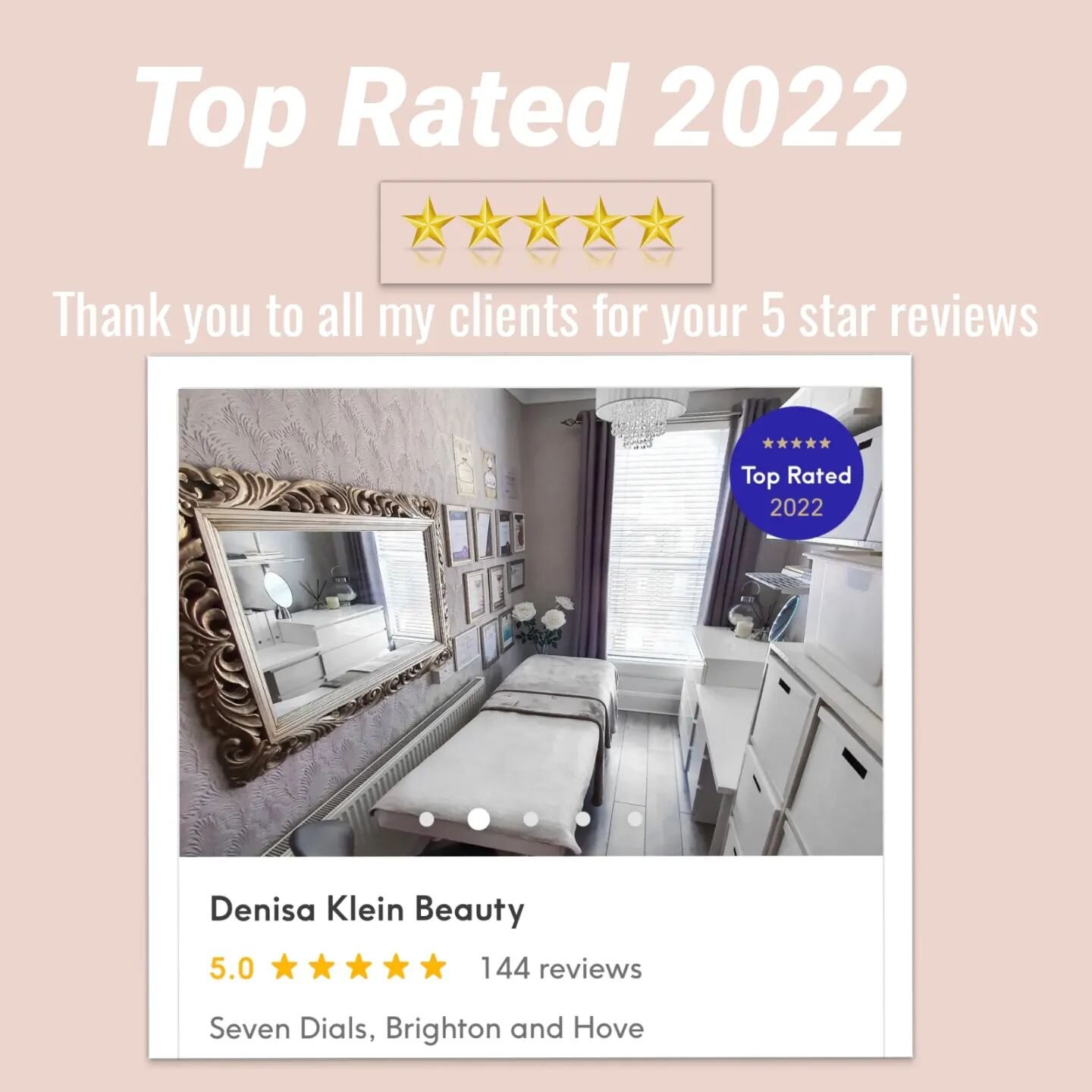 Another year TOP RATED 🥳🥳🥳
I&rsquo;m over the moon!🤩

I just found out that my salon made it in &quot;Top Rated 2022&quot; again for this year with&nbsp;@treatwellpro_uk&nbsp;@treatwell_uk&nbsp;🎉 Thank you to all my lovely clients for being amaz