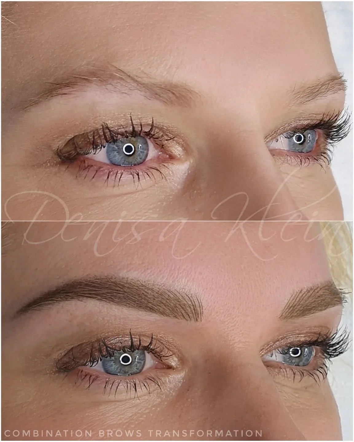 ✨ Combination Brows Transformation ✨ 

Combination brows are perfect if you love the natural look of hairstrokes but also want a little more depth and definition. By blending delicate machine strokes at the front with soft shading through the body an