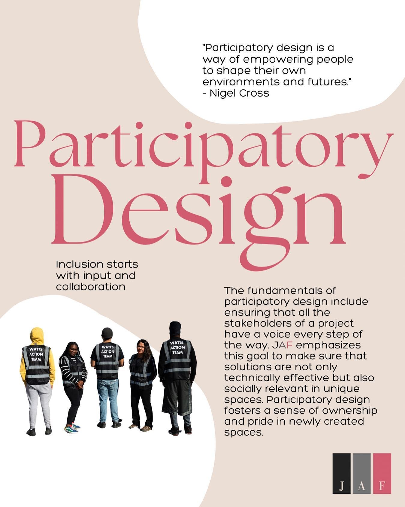 Participatory design &ndash; one of the fundamental principles of JAF. This idea has a role in all of our services and leads us in our projects. Dive into our latest post to learn more about how we embrace inclusivity and collaboration in everything 