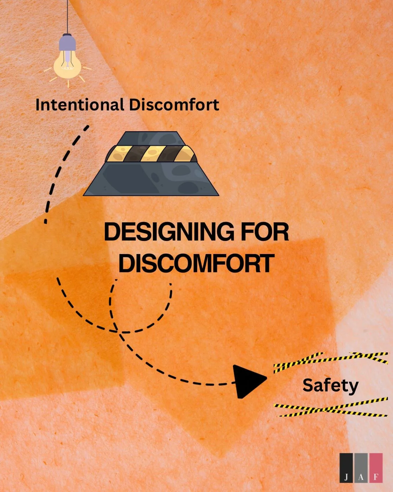 Most of the time, when something feels uncomfortable in a space, we assume it&rsquo;s bad design.
But sometimes, it&rsquo;s doing exactly what it&rsquo;s supposed to do.
Speed bumps slow us down where people are most vulnerable. Bright lights under b