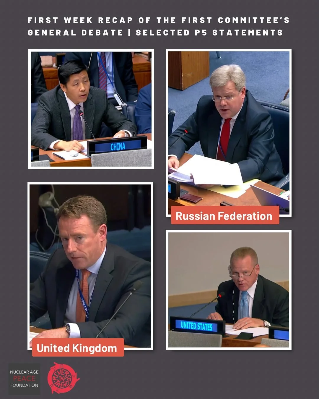 @napfofficial and @reversett_ also listened carefully to statements made by several Nuclear-Weapon States during the General Debate.