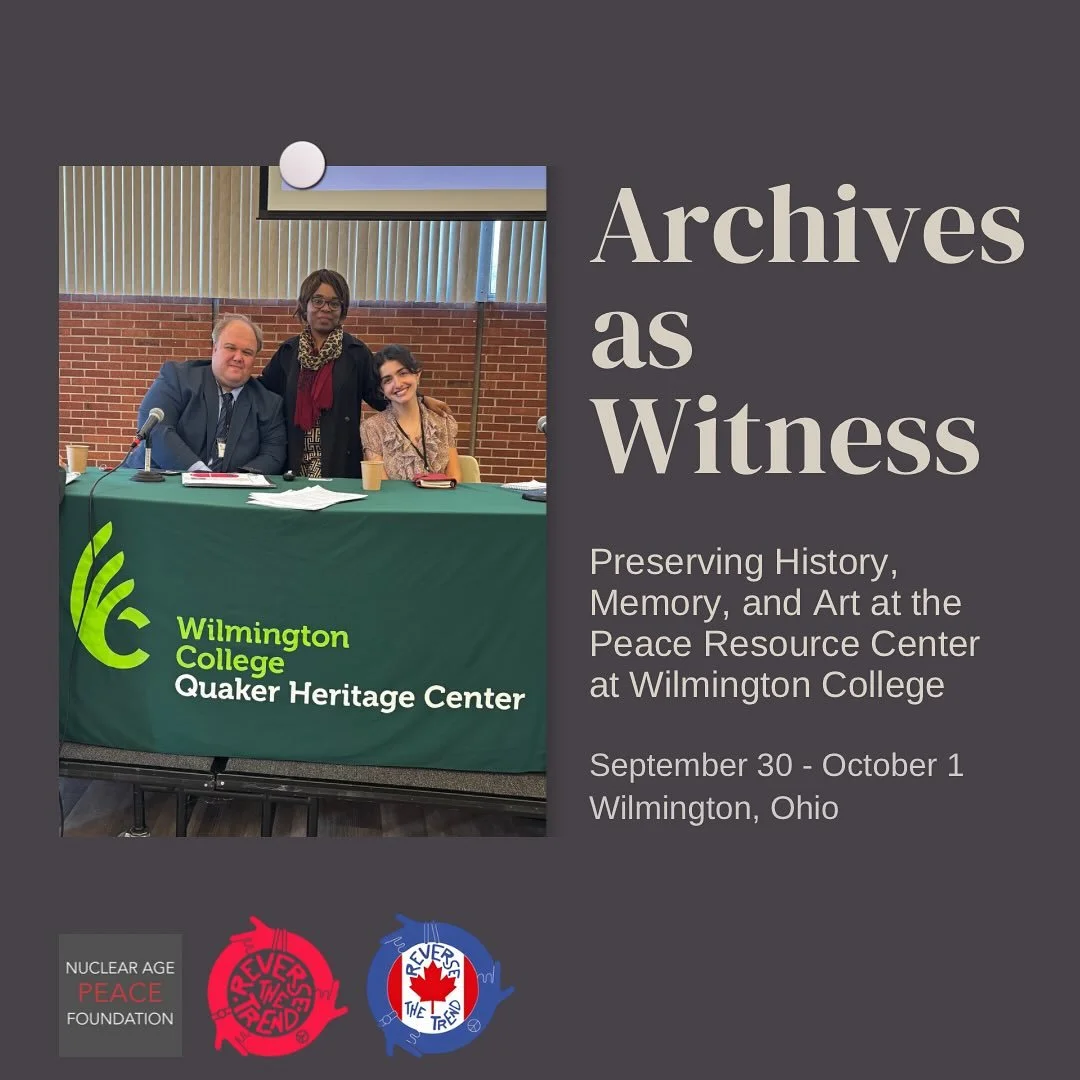 This week, Christian Ciobanu from NAPF and RTT and Rooj Ali from RTT Canada attended the 50th Anniversary of the Peace Resource Centre at Wilmington College. They led a panel discussion as a part of the Academic Conference &quot;Archives as Witness&q