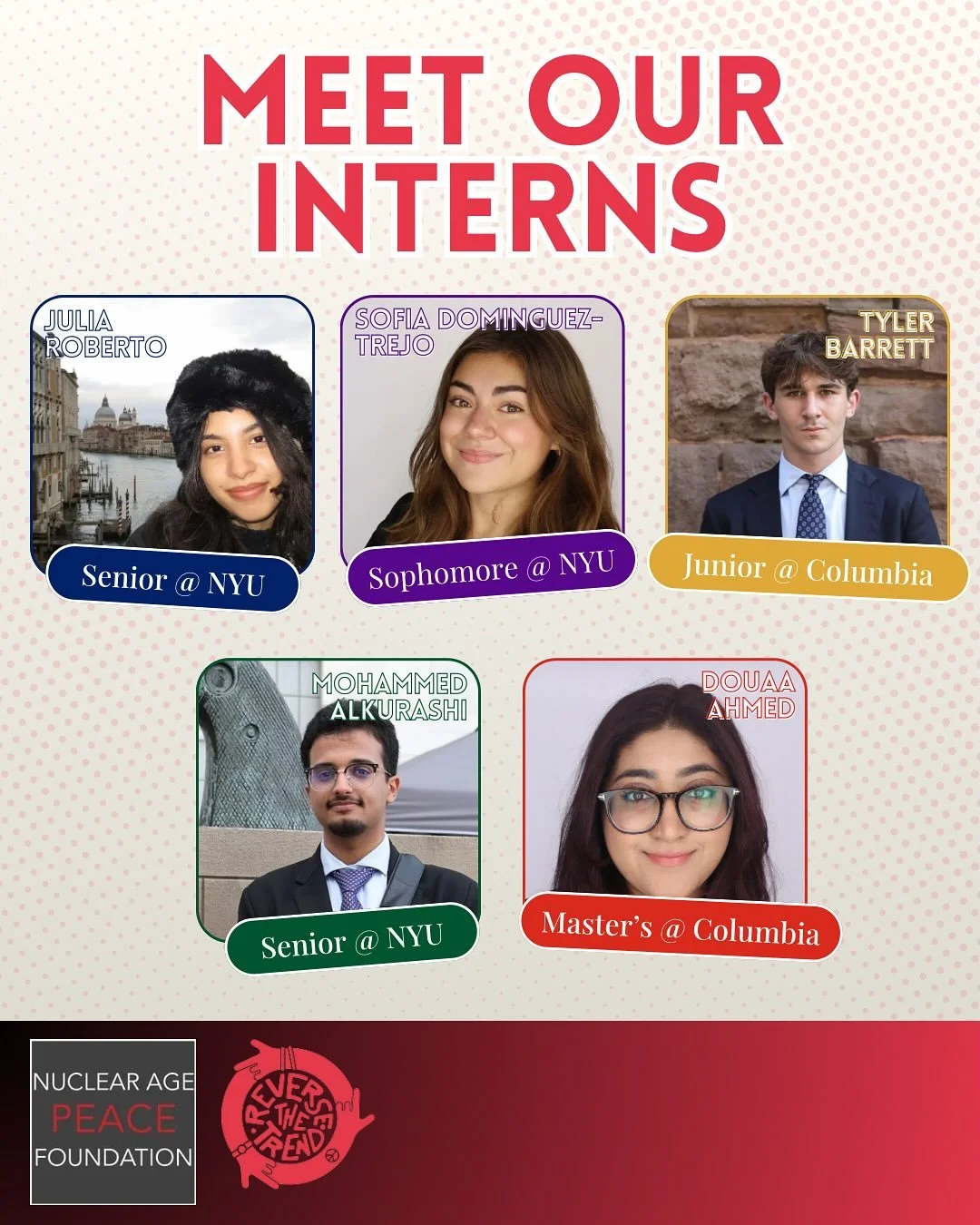 Meet our interns | Fall 2025.
