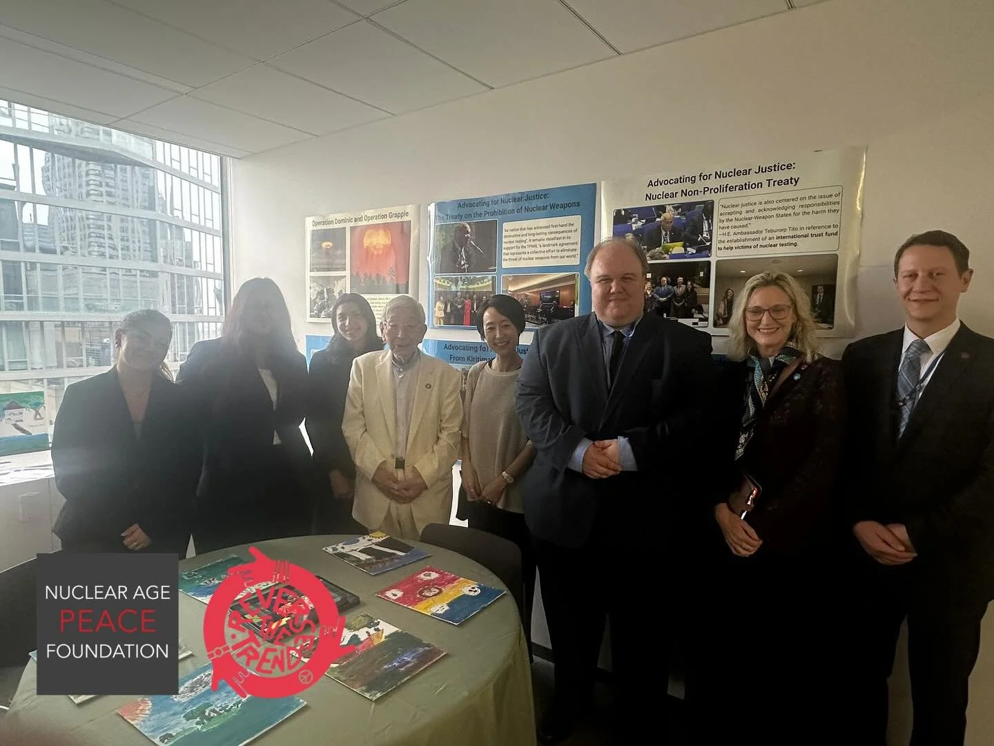 🇰🇮 | Kiribati hosted a nuclear disarmament booth during UN high-level week. The President of Kiribati Taneti Maamau gave remarks on the history of Kiribati and the importance of human dignity as a guiding principle. We are proud that @napfofficial 