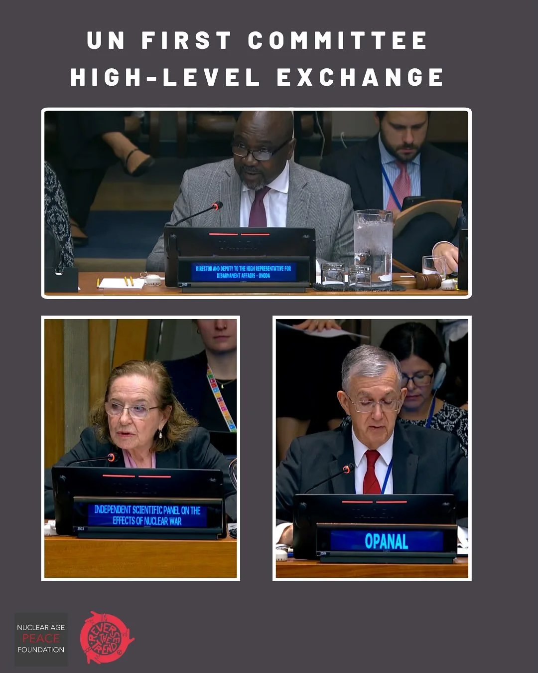 On 21 October, 2025 the UN First Committee held a high-level exchange. Read the highlights of their statements above.
#NuclearBan #UN