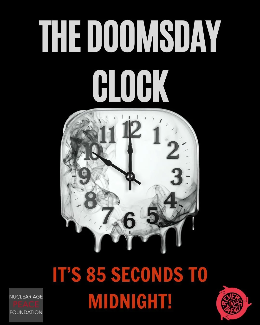 Today, the @bulletinoftheatomicscientists moved the Doomsday Clock to 85 Seconds to Midnight! @napfofficial and @reversett_ monitored the announcement and panel discussion.
