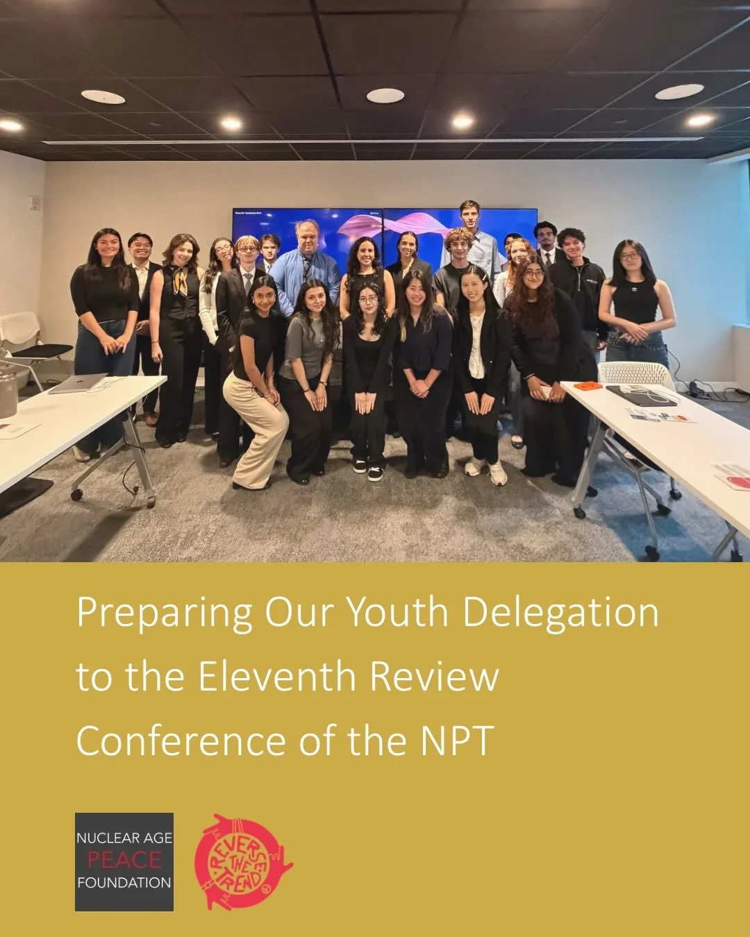 Last Friday, young students interested in nuclear disarmament and international security began their orientation ahead of the 2026 NPT Review Conference. The students represent a broad range of experiences and are exceptionally qualified to meaningfu