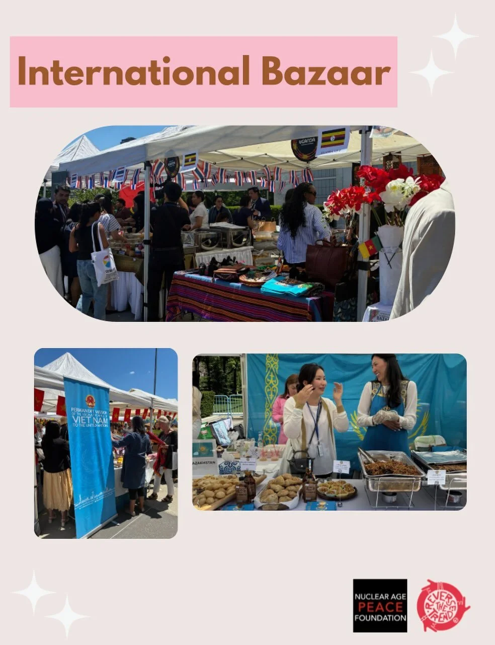 It&rsquo;s International Bazaar Day at the UN! Our interns got to try various regional foods and look at every country&rsquo;s displays. #UN #Intercultural #NAPF #RTT