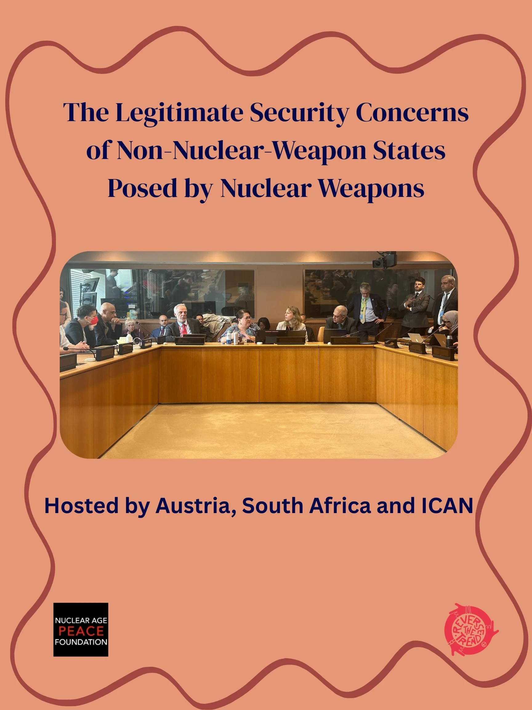 On the margins of the #NPTRev Conference, @napfofficial and @reversett_ attended an important side event hosted by @mfa_austria @mexonu South Africa and @nuclearban.