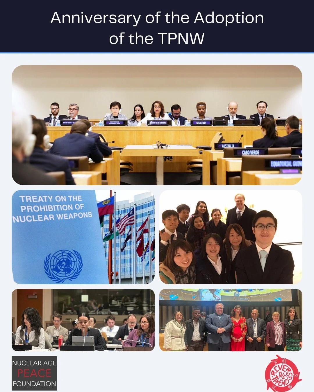 9 years ago, @napfofficial attended the negotiations on the TPNW and advocated strongly for the humanitarian provisions of the TPNW. We were greatly impressed by the brilliant chair, H.E. Amb. Elayne Whyte Gomez, who is now an adviser for NAPF. We al