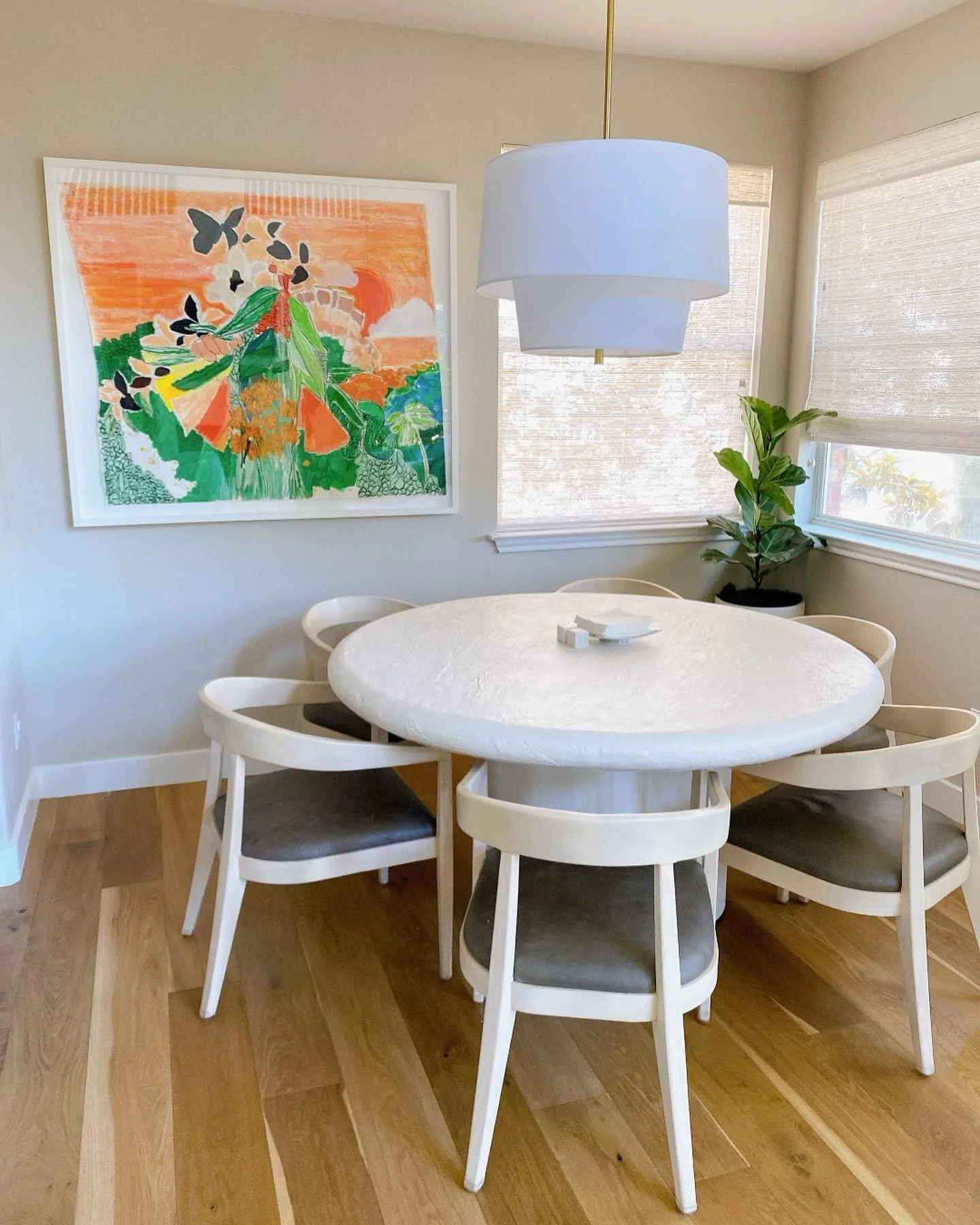 Thrilled to place this bright and engaging work on paper, Even Snakes Stop to Look at Butterflies, by @jonathan_paul_jackson_art in a family home where it will be appreciated every day! Look closely and you will find a snake in the greenery.

Swipe t