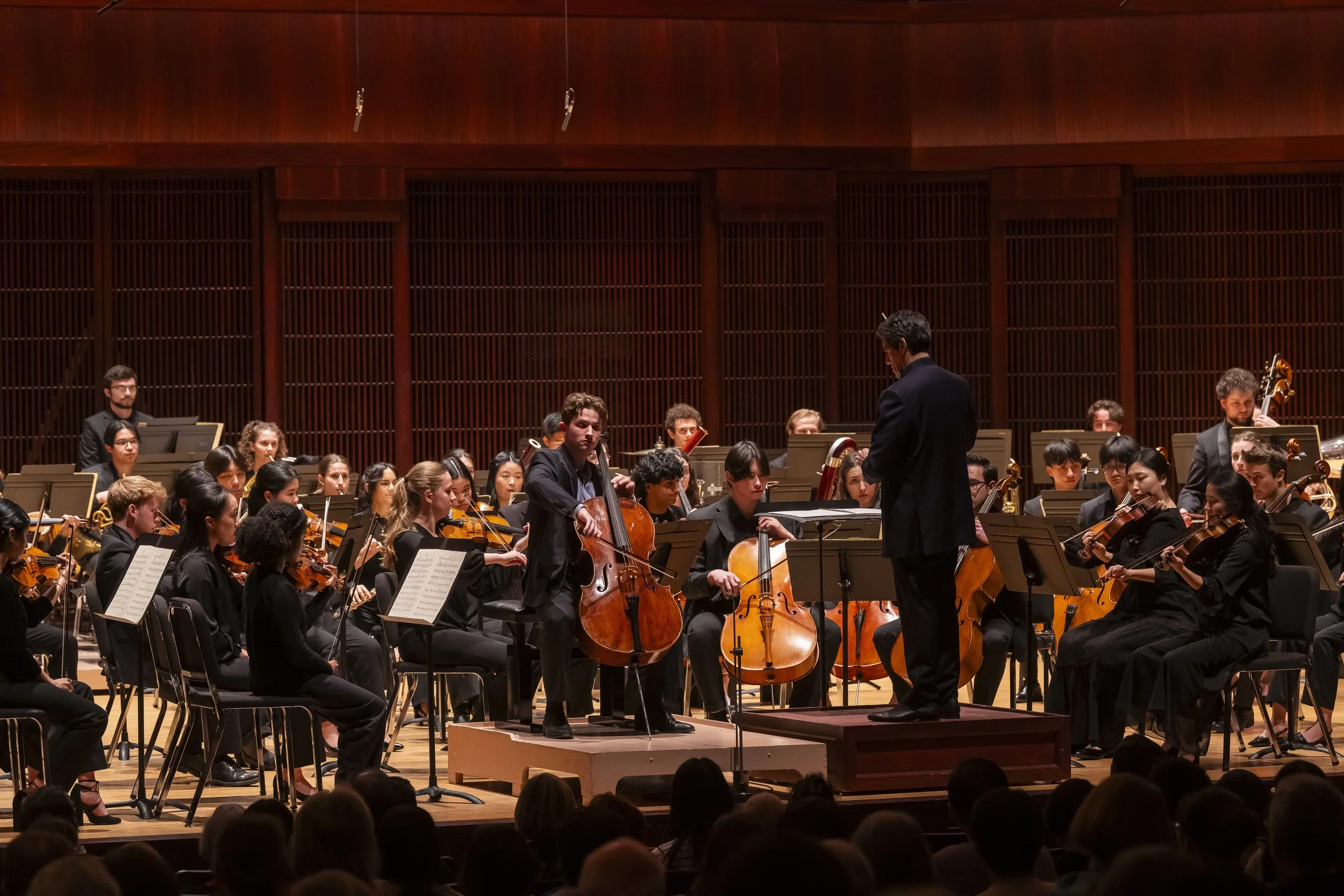 Dvořák Concerto with the Shepherd School Symphony Orchestra, Stude Concert Hall (4.4.26), Photo by Anthony Rathbun