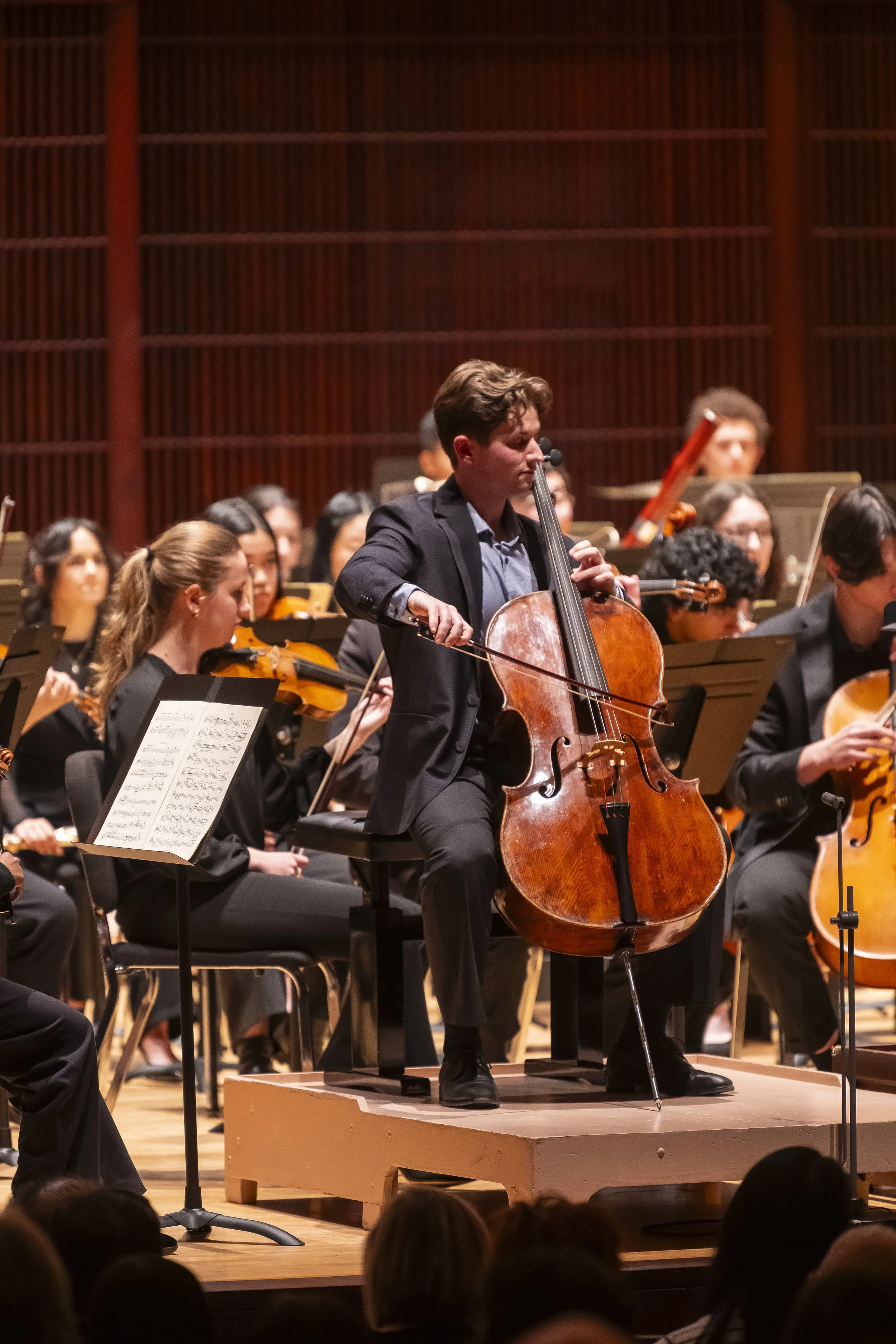 Dvořák Concerto with the Shepherd School Symphony Orchestra, Stude Concert Hall (4.4.26), Photo by Anthony Rathbun