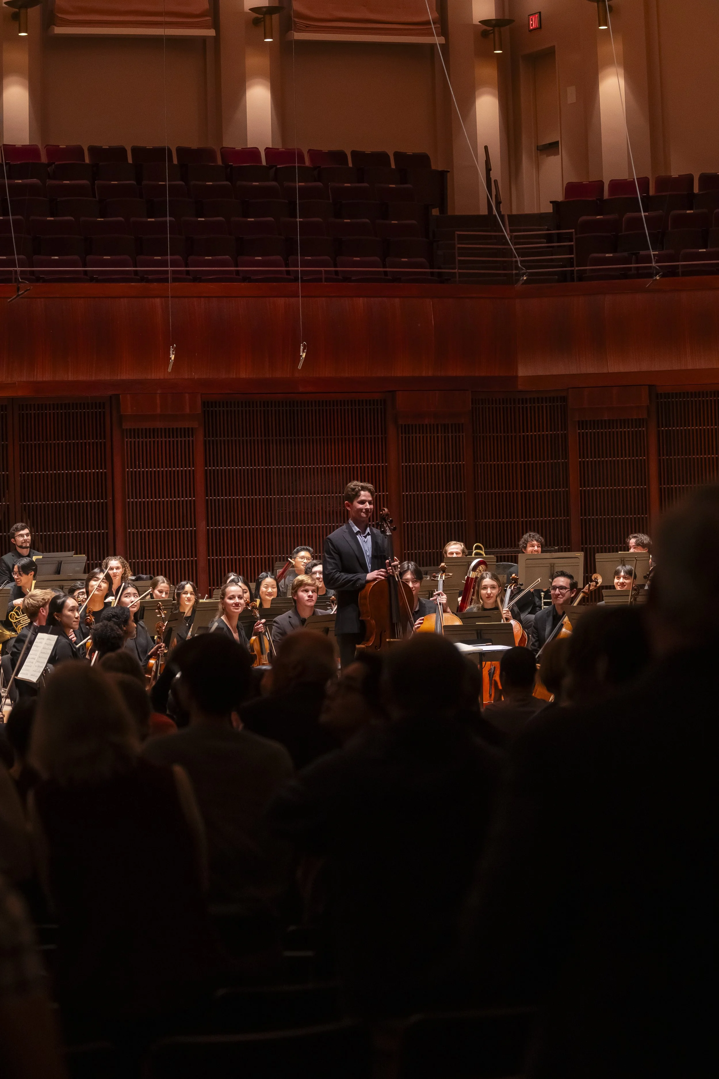 Dvořák Concerto with the Shepherd School Symphony Orchestra, Stude Concert Hall (4.4.26), Photo by Anthony Rathbun