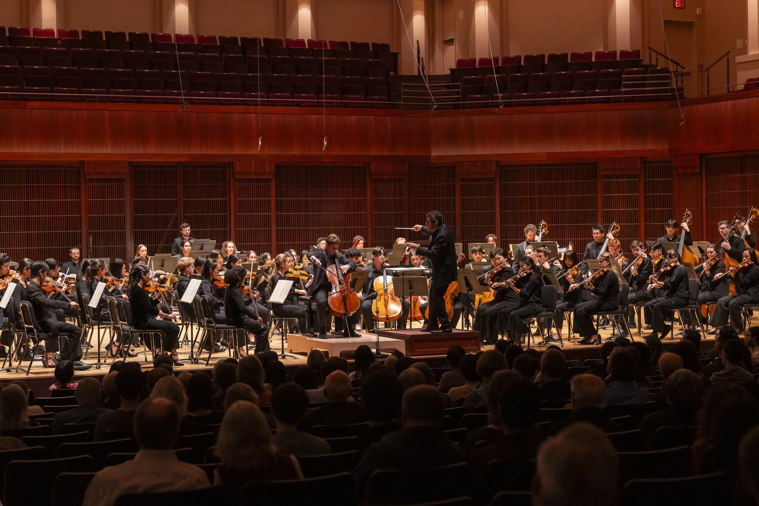 Dvořák Concerto with the Shepherd School Symphony Orchestra, Stude Concert Hall (4.4.26), Photo by Anthony Rathbun