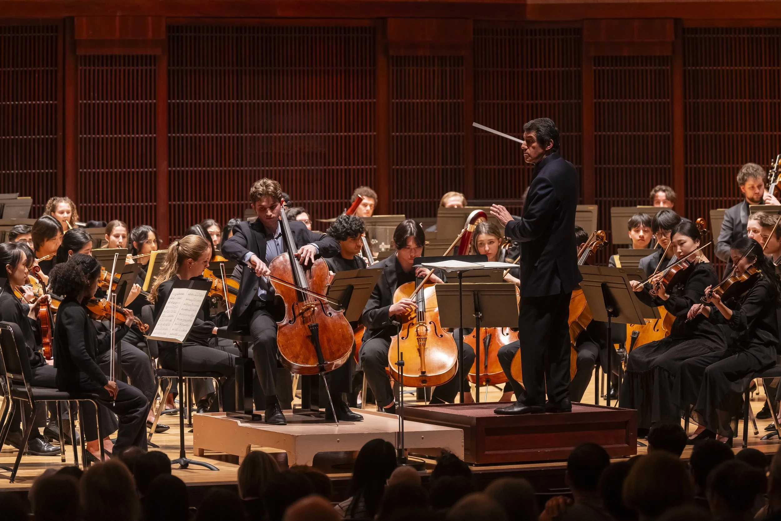Dvořák Concerto with the Shepherd School Symphony Orchestra, Stude Concert Hall (4.4.26), Photo by Anthony Rathbun