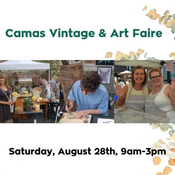 Come see me and my art in Camas tomorrow!!!