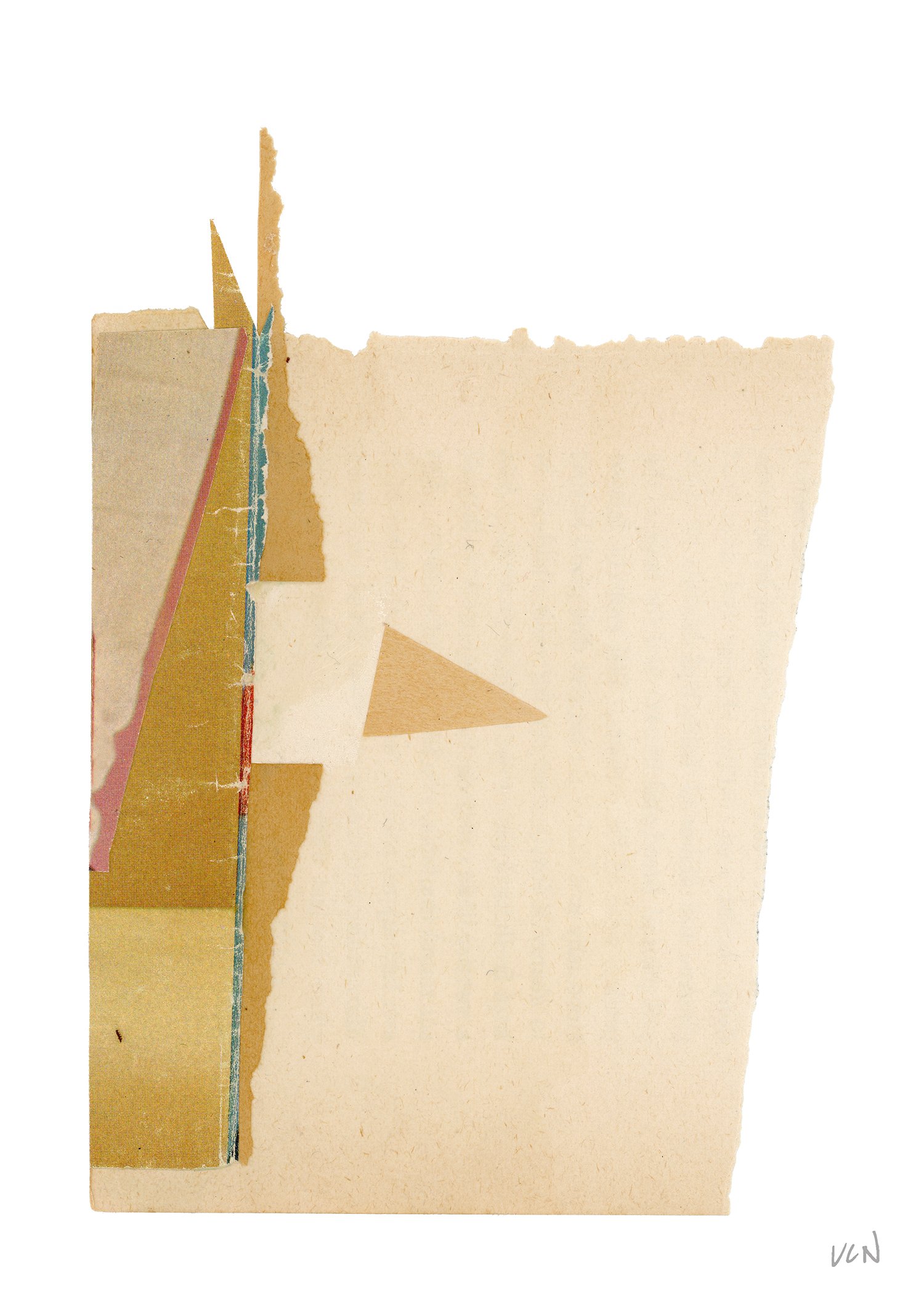 Fool, 7" x 5", Mixed Media on Paper, 2021