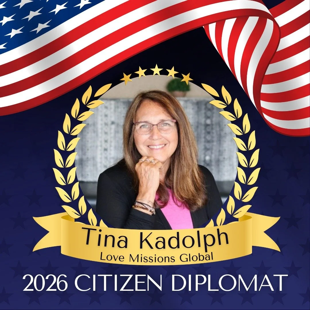 🥳 Congratulations Tina Kadolph @LoveMissionsGlobal for being a 2026 🇺🇸 Citizen Diplomat Awardee! 🎉

This national award honors outstanding individuals and institutions in the U.S. who showcase American excellence and make a positive contribution 