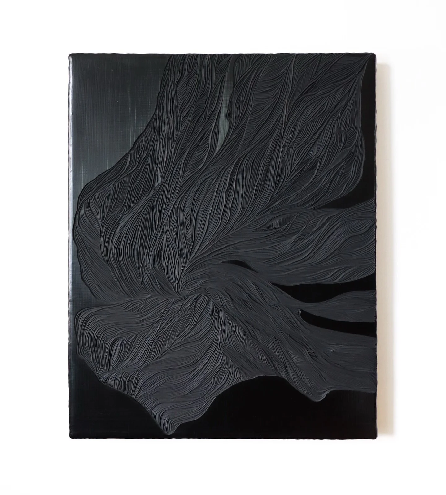 Some pieces choose you. This one had been waiting longer than I care to admit.

25 thick layers of paint, weeks of curing, and then it sat, untouched for months until I was ready to find what I buried in the layers.

This story could only be told thr