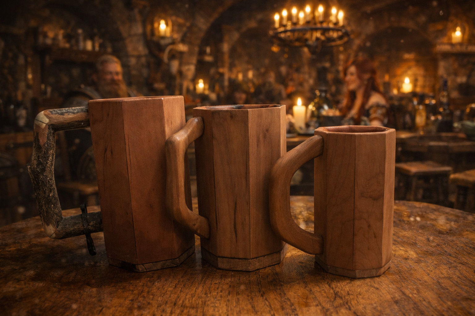 All three cherry wood natrual tankards.png