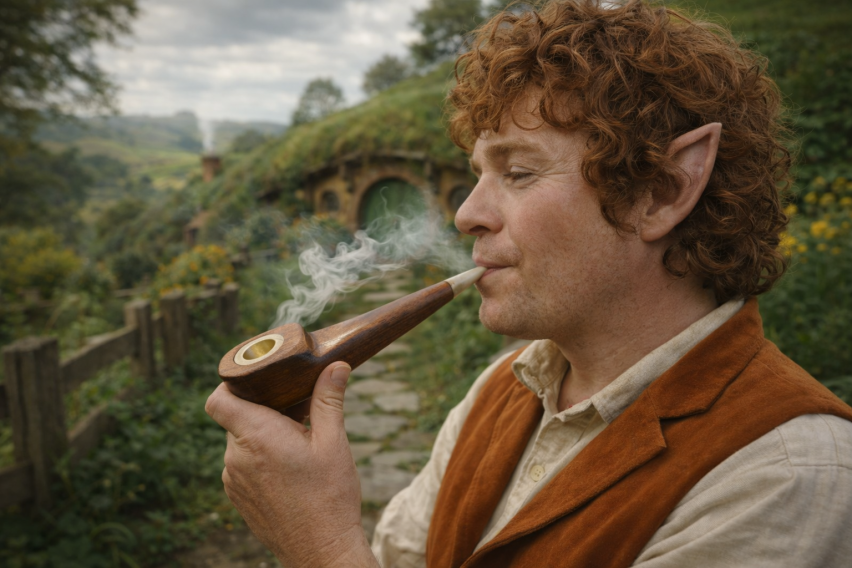 Walnut, Deer horn pipe