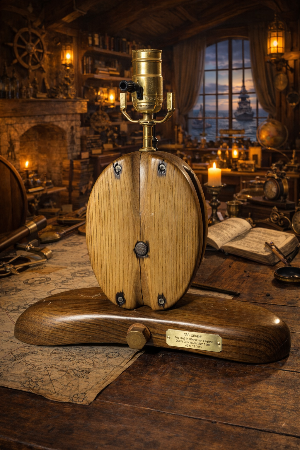 Large Single Pully Lamp