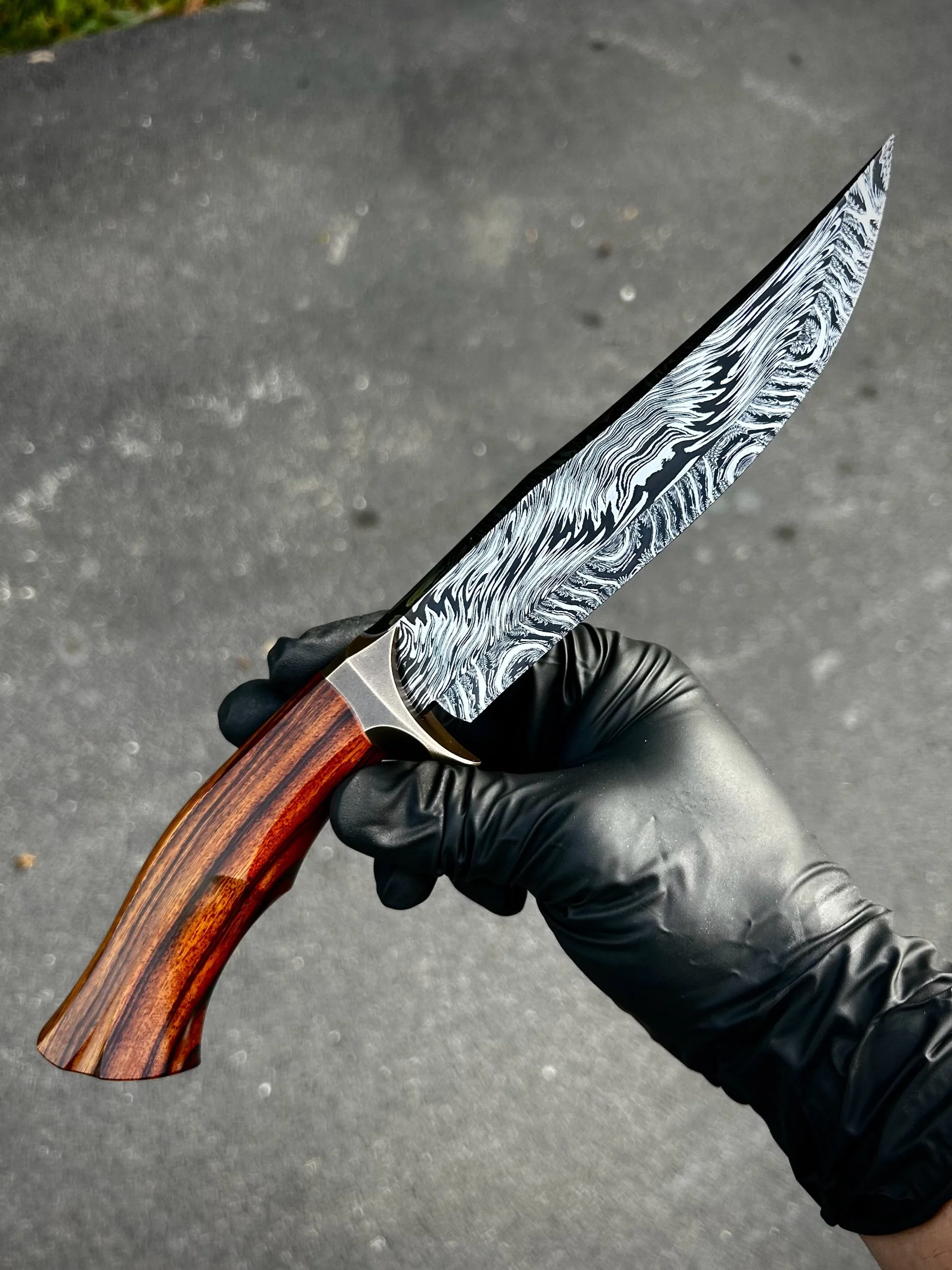 'Boreas' Mosaic Damascus Bowie