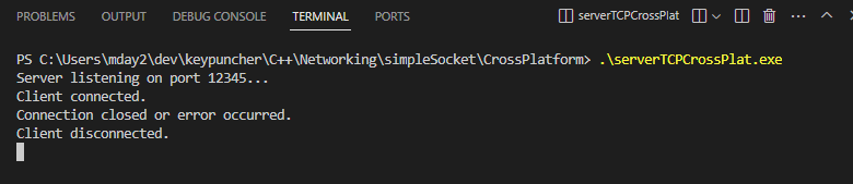 Network Sockets in C++ — Key Puncher