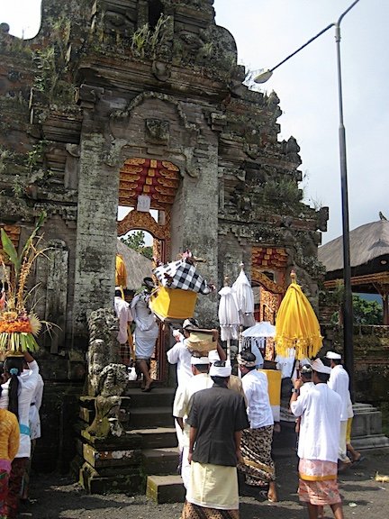 Entering Temple