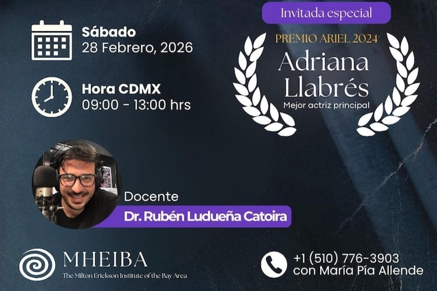 Exploring grief: Transformation tools inspired by the film "All the Silence".  Docente Dr. Rubén Ludueña Catoira