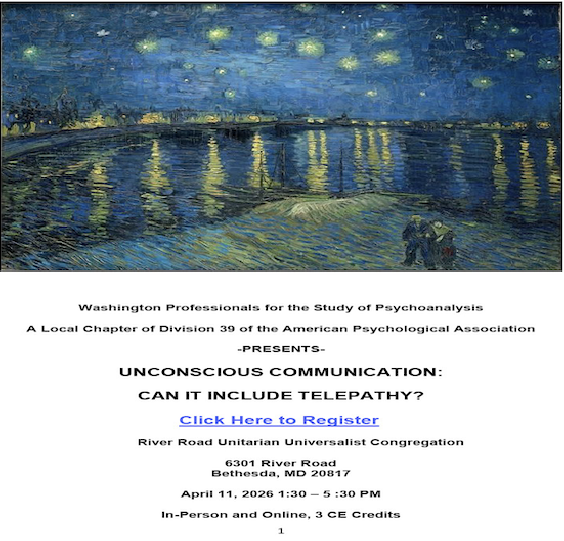 UNCONSCIOUS COMMUNICATION: CAN IT INCLUDE TELEPATHY