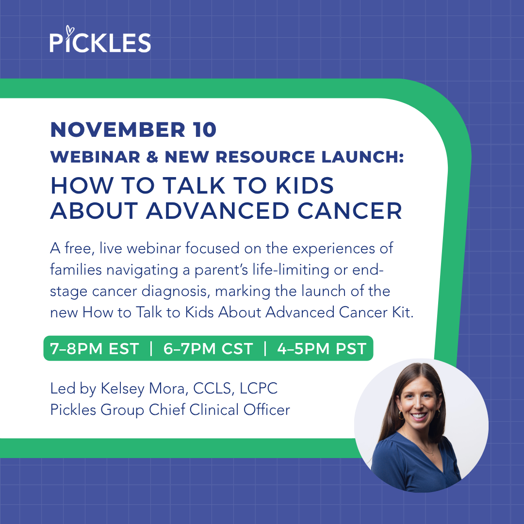 Webinar &amp; New resource launch: How to Talk to Kids About Advanced Cancer