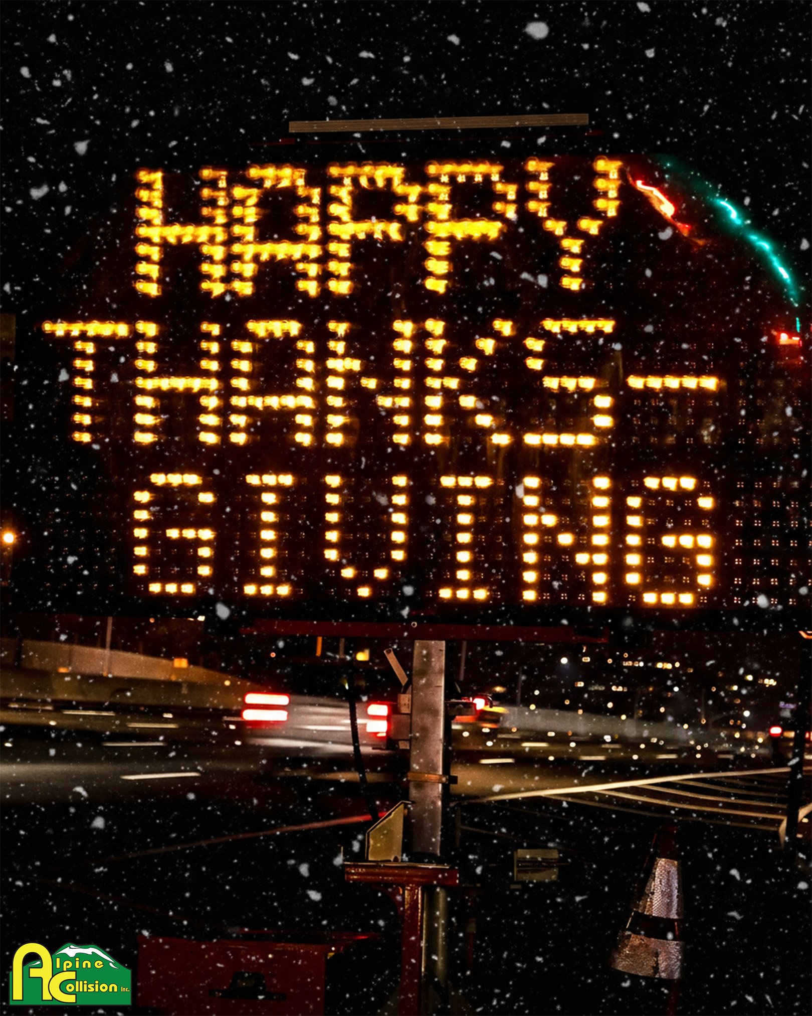 We&rsquo;re thankful for YOU &mdash; our amazing community and customers! From all of us at Alpine Collision, we wish everyone a safe and Happy Thanksgiving!

We are closed today but will be open again tomorrow.