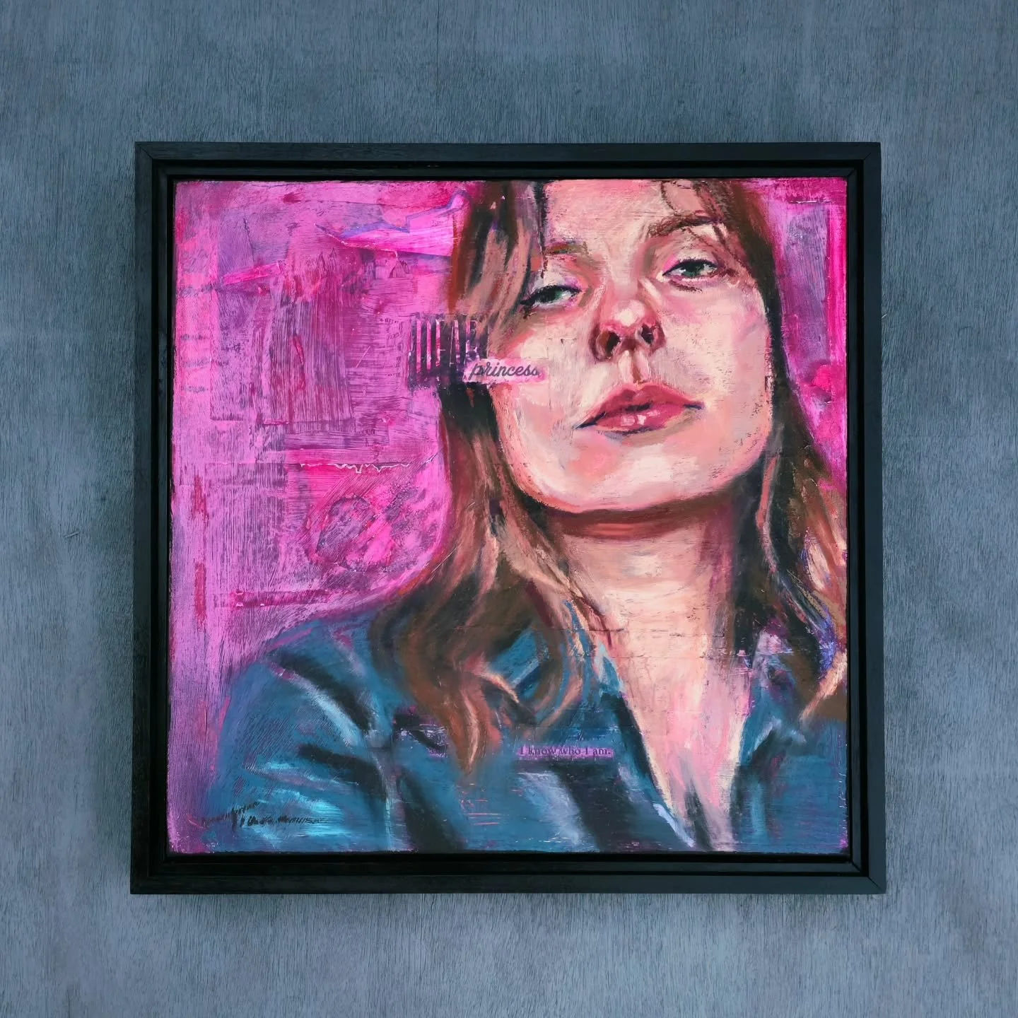 SELF(assured), Tiana Justine, Mixed Media, 2026

"Dear Princess, I know who I am"

Four hour self portrait 45 x 45 #smilelikeyoumeanit #defiant #selfportrait #femalerage #tianajustineart