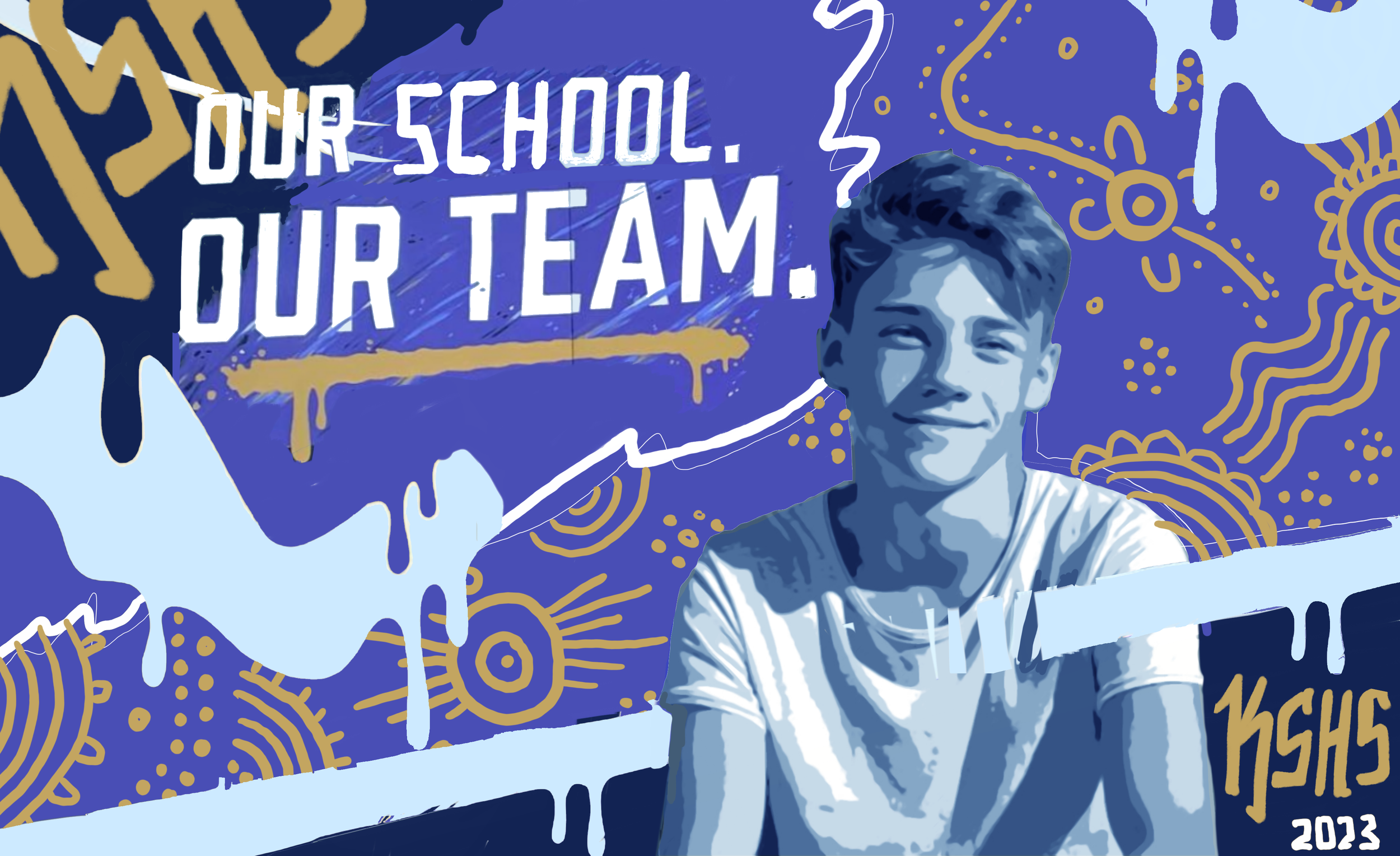Alternate design proposal featuring Indigenous student artwork