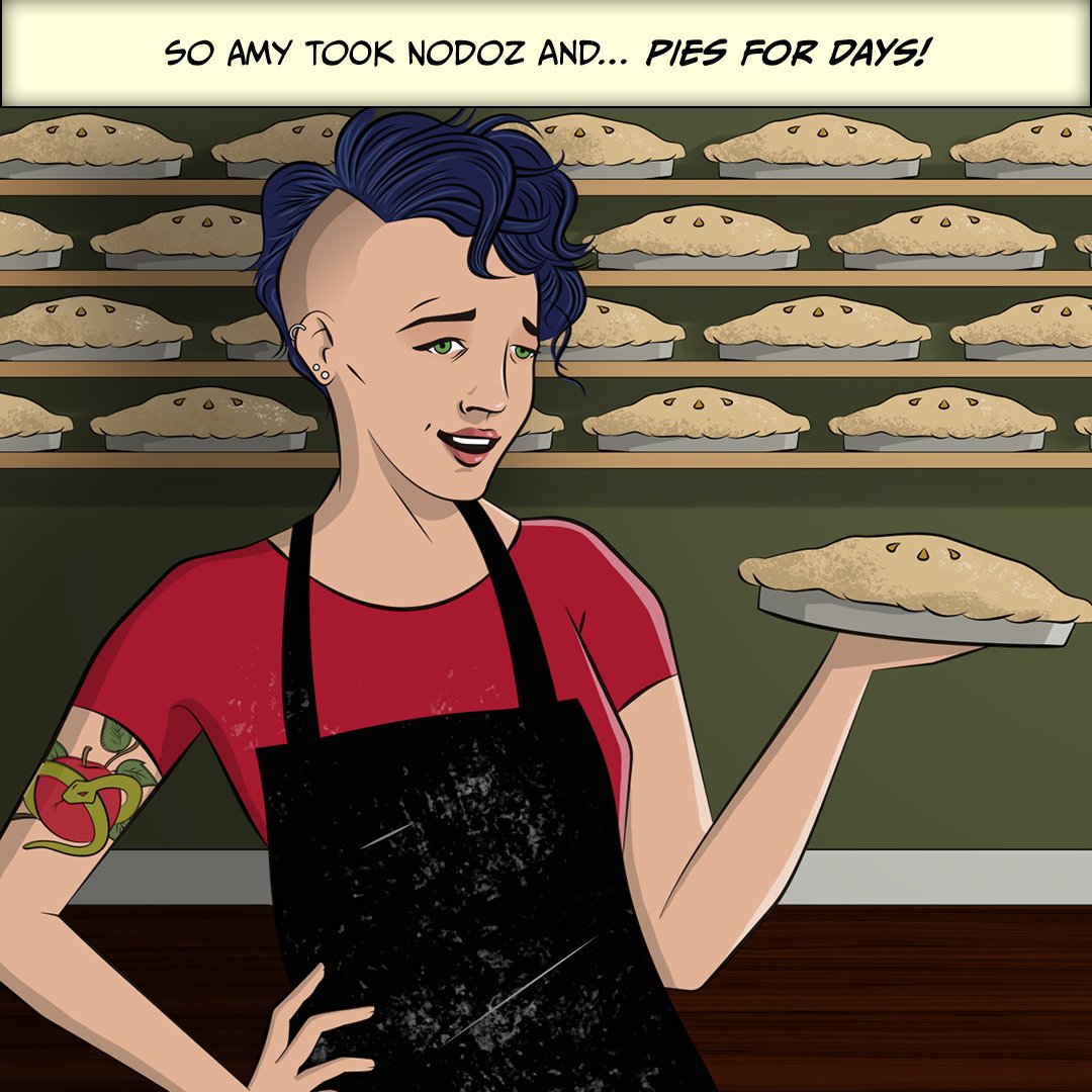 So Amy took NoDoz and...PIES FOR DAYS!
+200mg of caffeine