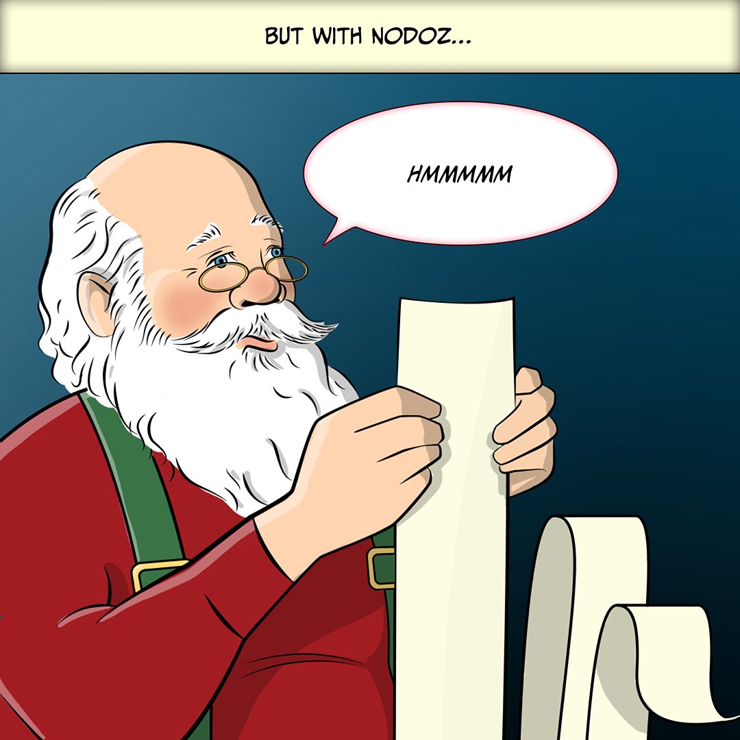 With a boost of NoDoz (and some cookies)
Come on, St. Nick!