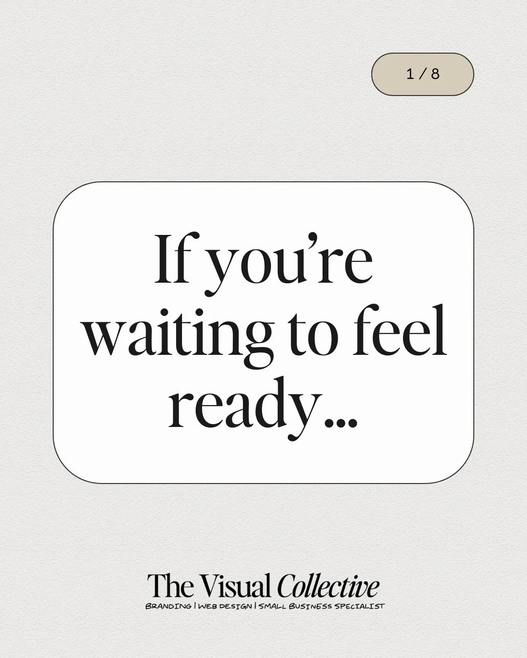 You're not stuck because you're lazy or unmotivated.

You're stuck because you&rsquo;re waiting to feel ready.

Ready enough.
Confident enough.
Certain enough.

That feeling usually comes after you start &mdash; not before.

The Start Here &ndash; Bu