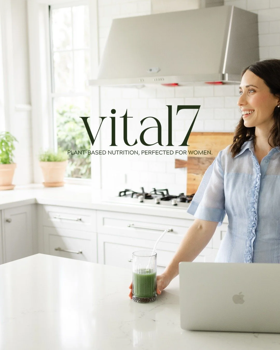 A full brand and launch experience for Vital7, a plant-based supplement brand created for women who want their daily essentials simplified.

For this project, we brought the brand to life across every touchpoint, from the visual identity and packagin