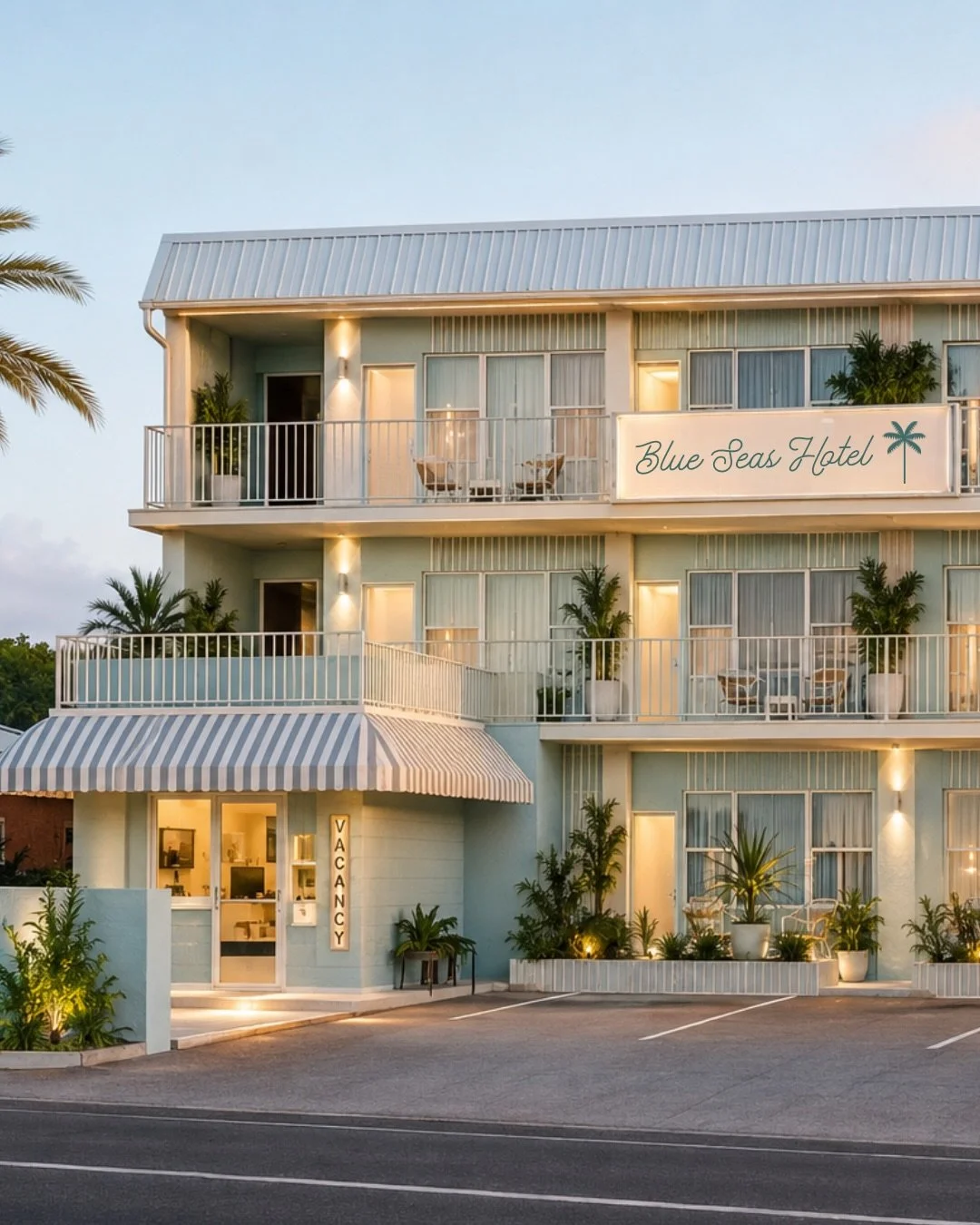 Part 2 of my Local Business Glow Up Series 🌴

This time, I reimagined the Blue Seas Motel in Port Lincoln.

The goal was simple:
Take an older motel with great bones and show what is possible when branding is applied consistently across every touchp