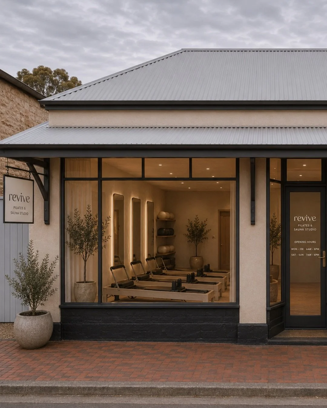 Part 3 of my Local Business Glow Up Series, but this one has a little twist&hellip;

Instead of refreshing an existing business, I found an empty building for lease in Port Lincoln and imagined what it could become.

Meet Revive, a boutique Pilates a