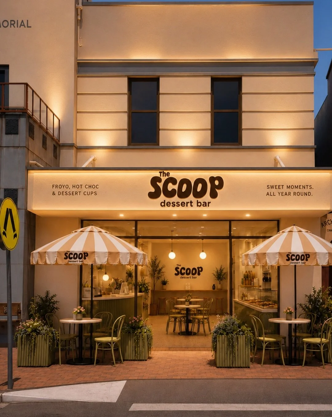 THE SCOOP 🍦✨
A modern dessert bar concept for one very sweet little spot on the Port Lincoln foreshore.

This building has always felt like it had potential. It sits right on the Esplanade, opposite the jetty, surrounded by foot traffic, summer visi