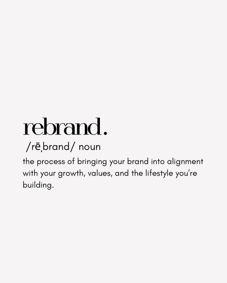 Rebranding isn&rsquo;t about waking up one day and deciding your logo feels a bit shitty.

Well ok&hellip; sometimes it starts there.

But usually, it&rsquo;s deeper than that.

It&rsquo;s the feeling that your business has grown, but your brand is s