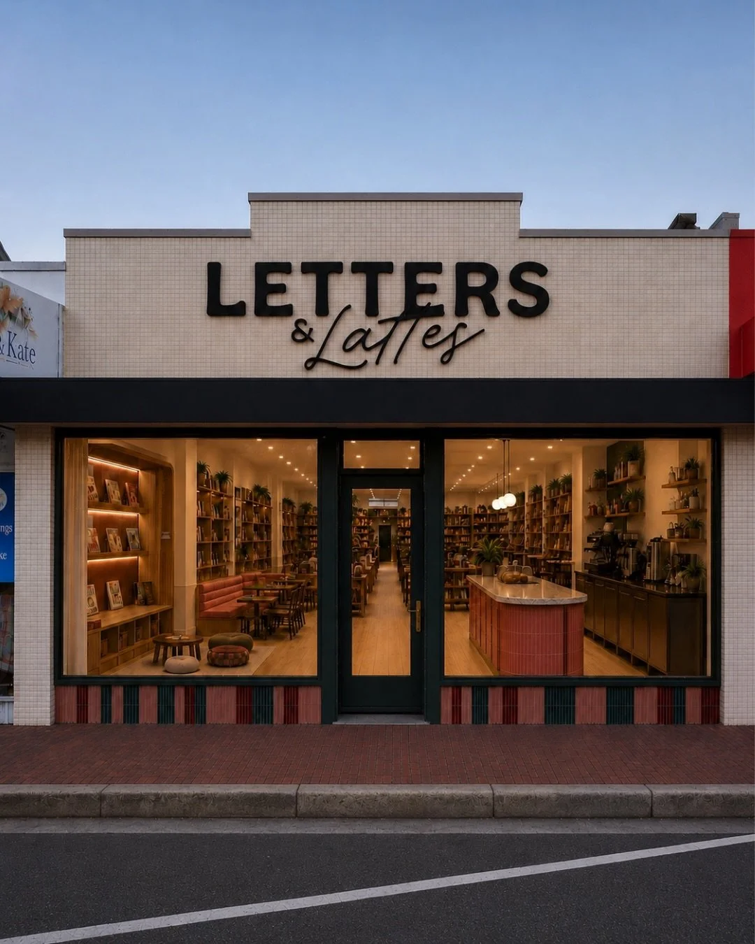 Well&hellip; this one was basically built by you. 📚☕️

Letters &amp; Lattes started as a completely made-up glow-up for a real Port Lincoln building, but every poll, vote, comment and message helped shape what it became.

You chose the moodier direc