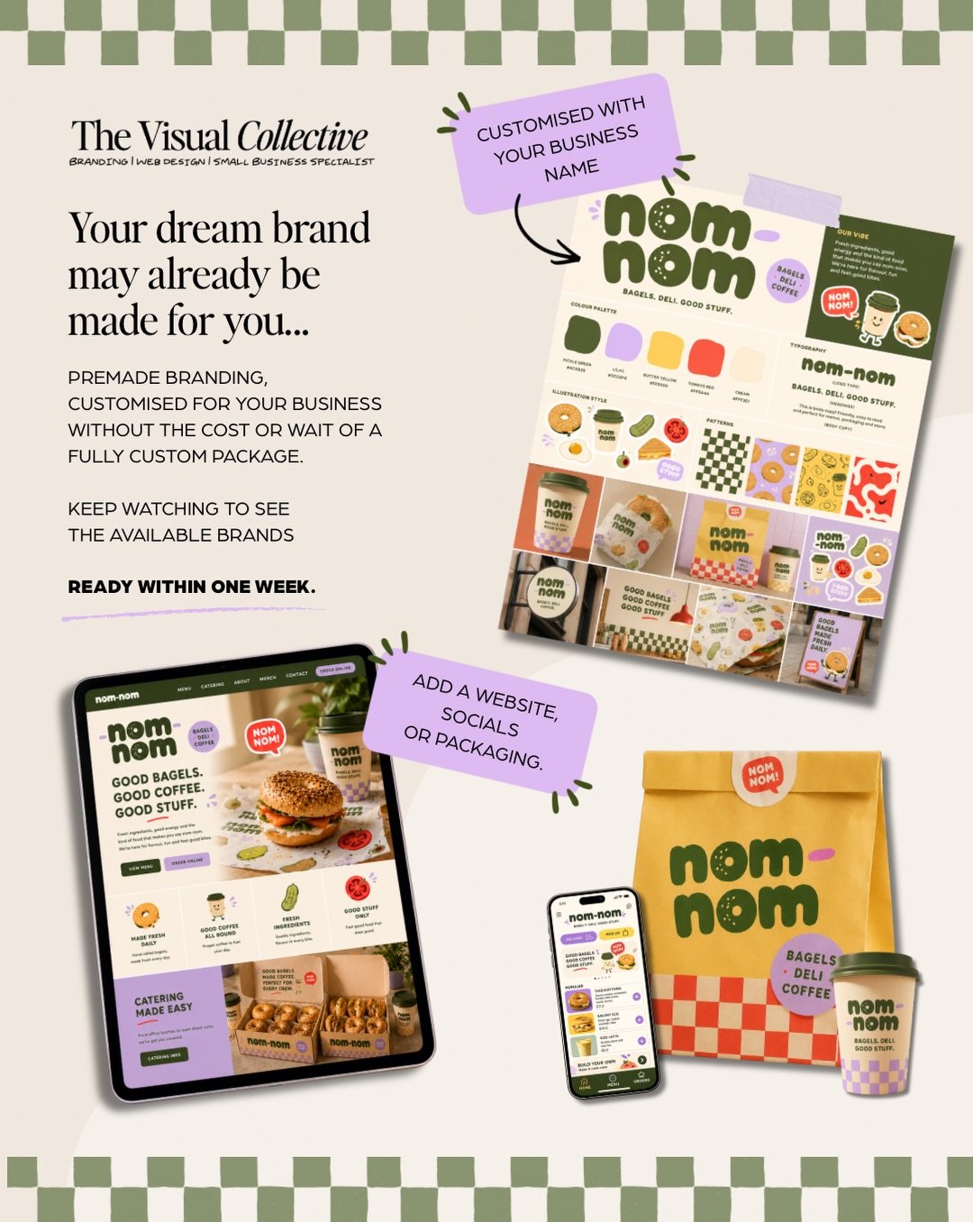 Your dream brand might already be sitting here waiting for you 👀

These pre-made brands are for business owners who want the look and feel of professionally designed branding, without the full custom-brand price tag.

Each one has already been thoug