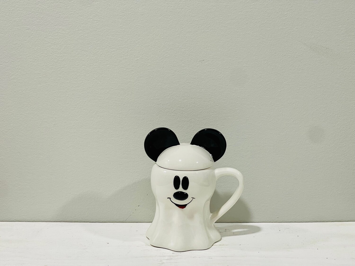 Ghost Mickey Mouse Mug with Ears Topper — BostonCharms