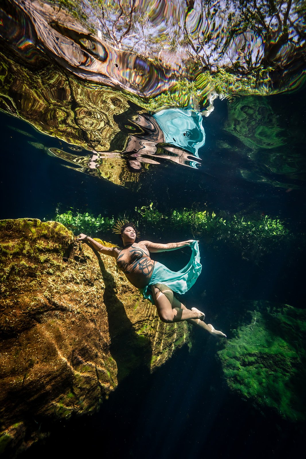 Underwater photoshoot Riviera Maya